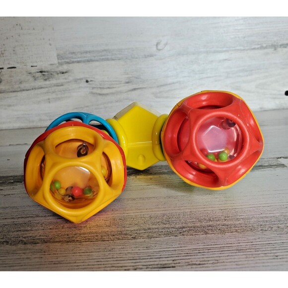 HTF Oball Clicky Twister Easy Grasp Rattle Baby Infant Sensory Toy Click & Twist - Picture 4 of 8